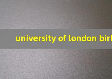 university of london birkbeck